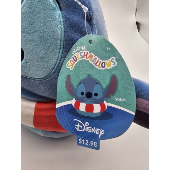 Squishmallows Disney Lilo & Stitch Pool Swim Tube 2024 Blue Plush Plushie Toy 9" - Picture 8 of 12